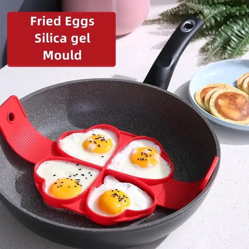 4 Heart Egg Pan Mold, Nonstick Egg Pancake Maker, Reusable Pancake Maker, Egg Ring Kitchen Cooking Baking Tool, Heart Maker Egg Cooker Pan, Flip Eggs Mold Kitchen Baking Accessories 4 Heart Egg Pan Mold, Nonstick Egg Pancake Maker, Reusable Pancake Maker, Egg Ring Kitchen Cooking Baking Tool, Heart Maker Egg Cooker Pan, Flip Eggs Mold Kitchen Baking Accessories